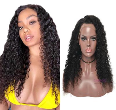 China YVONNE 100% Human Hair Deep Wave Wigs Fashion Wig Bundles Vendors Deep Wave 13x4 Lace Front Brazilian Hair Wigs For Black Women for sale