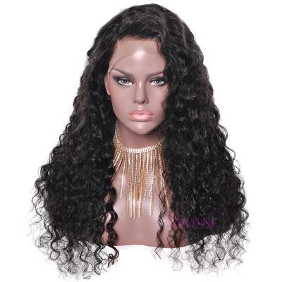 China Adjustable Water Wave Wig Covers Raw Indian Hair Full Lace Wig for sale