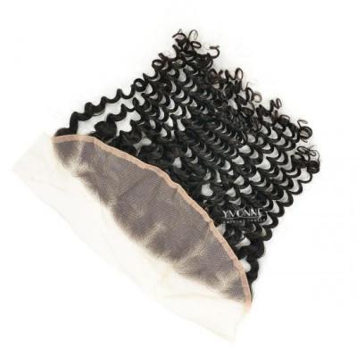 China Yvonne 13x4 Body Wave Soft Breathable Transparent Lace Frontal Closure Brazilian Black Virgin Human Hair Swiss Sheer For Black Women for sale