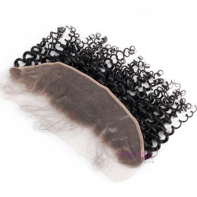 China Yvonne Curl Front Lace Hair 13x4 Lace Front Headband Malaysian Curly Virgin Hair Extension Malaysian Remy Bundles For Women Baby Hair for sale