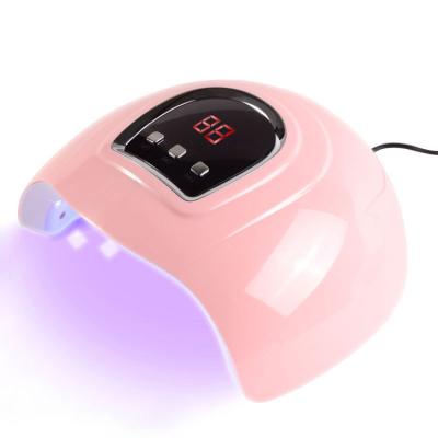 China 2021 New Arrival 54w Pro Cure Plastic+LED UV Led Gel Dryer Nail Lamp Dual Sun Cordless Rechargeable Cordless Light For Salon Manicure for sale