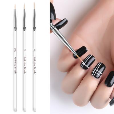 China Nail Art Design Pen Painting Tools by Wellflyer NABR-089 from CLOU with Nail Extension Gel Brush, Nail Art Liner Brush for Home Salon for sale