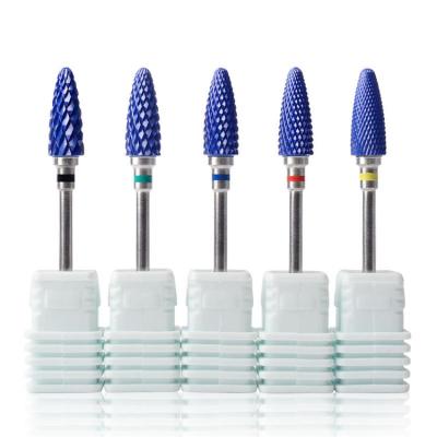 China Wellflyer NADR-001 Nail Drill Bit Ceramic Electric Nail Drill Bits Professional Drill Bit Set 3/32