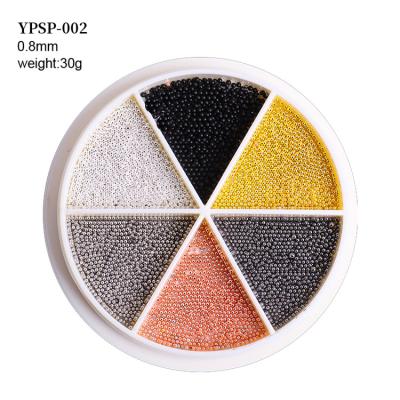 China Wellflyer NABD-007 Metal Mixed Sizes Round Nail Art Decoration Shiny Manicure Accessories Crystal AB Glass Nail Art Rhinestones 3D for sale