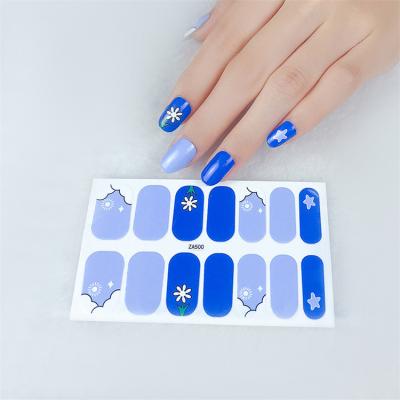 China For Decoration Wellflyer NAST-002-5 Series Luxury Nails Art Adhesive Stickers With Simple Beauty Patterns, Nail Decoration For Women Girls Kids for sale