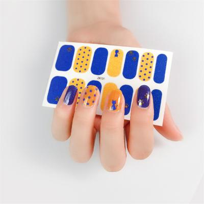 China For Decoration Wellflyer NAST-001-25 Series Fun Self Adhesive Nail Stickers With Simple Beauty Patterns Nail Decoration for sale