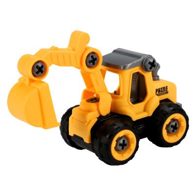 China DIY Assembly Screw Combination Disassembly Toys Engineering Car Set For Children Toy for sale