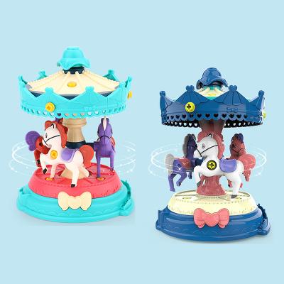 China Building Toy Carousel Model Creation Blocks Toys Early Education Building Block Busy Person Toys for sale