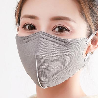 China High Quality Washable Reusable Cotton Anti-Dust-Fog-Haze-Wind White 3 Layer FaceMask Adult With Nose Wire Dust Proof Logo Print Custom Made Trendy Mask for sale