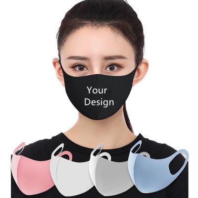 China Customized Sublimation Pattern Parvent Printed Cotton Black Designer Facemasks Reusable Facemask With Customize Design for sale