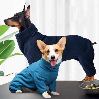 China Sustainable Winter Clothes Thick Fleece Warm Dog Coat For Small Medium Large Male Dogs Pet Hoodies / Female Dog Clothes Overall for sale