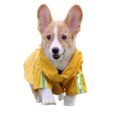 China Viable Factory Direct Fancy Dog Rain Coat Clothes Light Outdoor Reflective Coat Accessories Pattern Waterproof Dog Rain Coat for sale