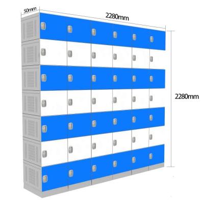 China Gymnasium Plastic Material ABS Locker Hard Construction Plastic Cabinet for sale