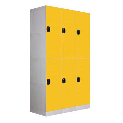 China Gym ABS Plastic 6/9/12 Doors Quality Best Quality Locker Shelf Golf Bag Storage Locker For Golf Club for sale