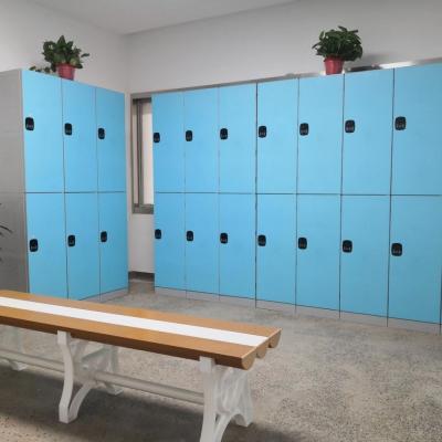 China Factory supply plastic gymnasium electronic locker rush structure locker room keyless ABS plastic 9 compartment lockers for sale