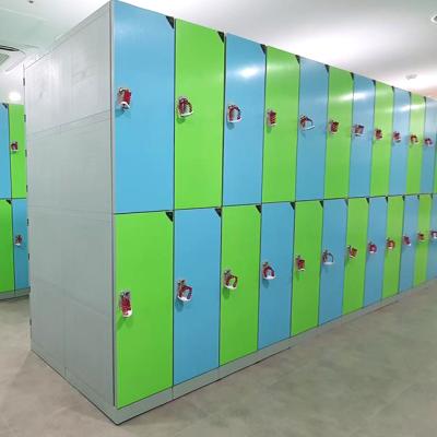 China Factory supply plastic gym locker rush structure locker room keyless ABS plastic 9 compartment lockers for sale