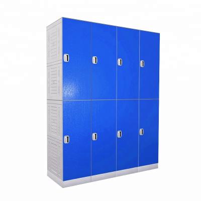 China Rainproof Structure Storage Locker Clothes Locker Employee Changing Room Cabinet With Hanging Rods for sale