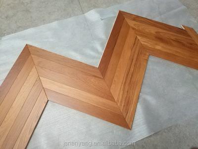 China T&G System Chevron Interior Parquet and Herringbone Teak Engineered Wood Flooring for sale