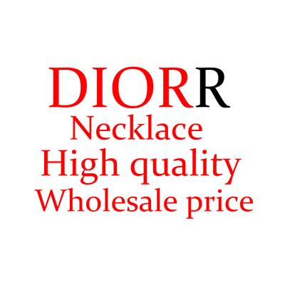 China High Quality Personalized Vintage Letter Full CD Diamond Zircon Ladies Necklace Wholesale for sale