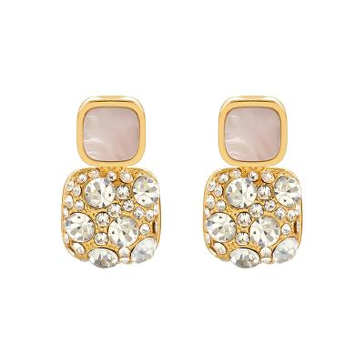 China CLASSIC Fashion 925 Needle Silver Gypsophila Zircon Stud Earrings Jewelry for sale