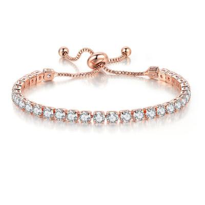 China European and American Zircon New Zircon Tennis Bracelet Women CLASSIC Crystal Jewelry for sale