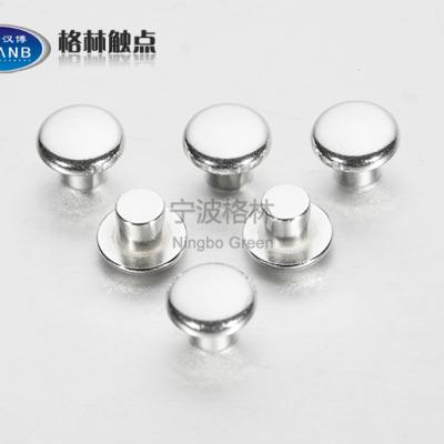 China Relay Switches Electrical Contact Approved Silver Plated Contact Rivets for sale