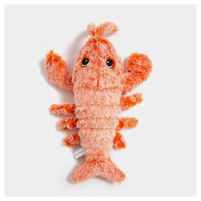 China 2021 Viable Jumping Lobster Cats Fish Toys Cat Chew Toy Electric Interactive Simulation of Jumping Lobster with USB Charging Cat Toy for sale