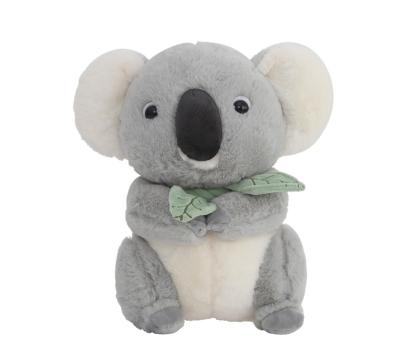 China Promotional Gifts Marketing Plush Koala With Scarf Soft Stuffed Plush Green Doll Toy Customized Design for sale