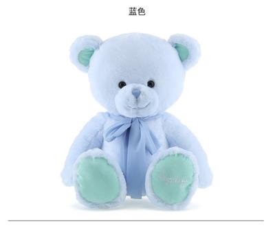 China 2020 Promotional Gifts Toy Stuffed Plush Blue Color Soft Custom Made Teddy Bear for sale