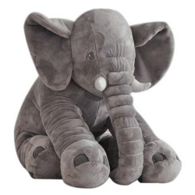 China Promotional Gifts Kids Sleeping Pillow Custom Stuffed Short Plush Fabric Elephant Plush Toy Wholesale for sale