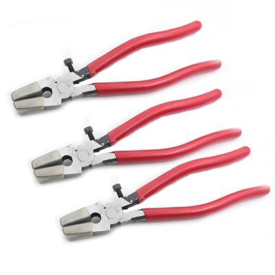 China MULTI FUNCTIONAL Eco-Friendly Ceramic Tile Cutter Hand Glass Pliers Long Handle Stainless Steel Main Body Glass Flat Stained Pliers for sale