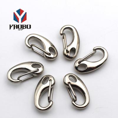 China good quality & Reasonable Price Size 6 Stainless Steel Egg Shaped Carabiner Hook Key Chain Safety Lifting Snap Hook for sale