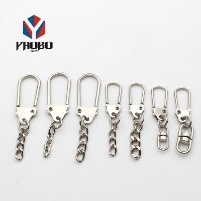 China good quality & Reasonable Price Metal Hook Silver Swivel Snap Hooks Key Chain Clasp Clips Hardware for sale