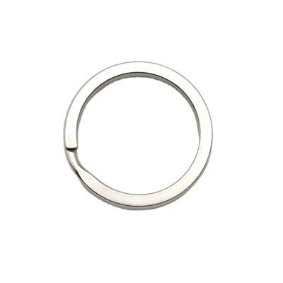 China good quality & Reasonable Price Promotional Flat Rings Custom Key Chain Stainless Steel Plain Split Ring For Key Chain Holder for sale