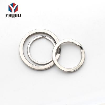 China good quality & Reasonable Price Exquisite Workmanship Stainless Steel Key Chain Flat Key Slot Ring Logo For Handbag for sale