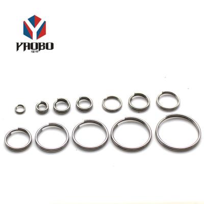 China good quality & Reasonable Price Quality Assuredc Size Metal Split Double Ring Keychain Logo Custom Ring For Bag for sale