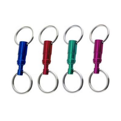 China good quality & High Quality Reasonable Price Fashion Metal Colorful Pull Apart Key Chain Quick Release for sale