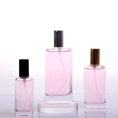 China New Style Luxury Custom 30ml 50ml 100ml Cosmetic Spray Empty Refillable Glass Perfume Bottles for sale