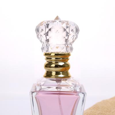 China 60ml Cosmetic Luxury Striped Empty Glass Perfume Bottle Perfume Bottles Women Round Clear Cosmetic Glass Spray Bottle Atomizer for sale