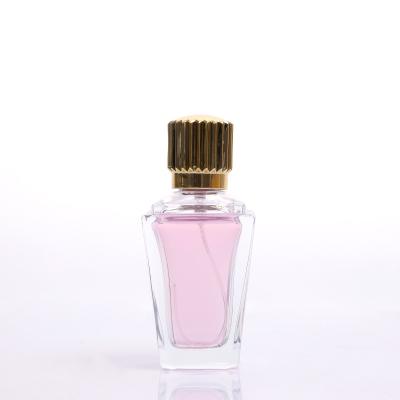 China New Design Cosmetic Crystal Spray Perfume Bottle 60ml Recyclable Empty Perfume Rectangular Glass Bottles for sale