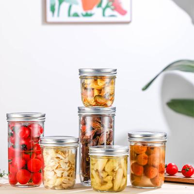 China Viable Can Be Stored Wholesale Kitchen Organizer Heat Resistant Jar Box Food Containers Customized Glass Jars With Lids For Food for sale