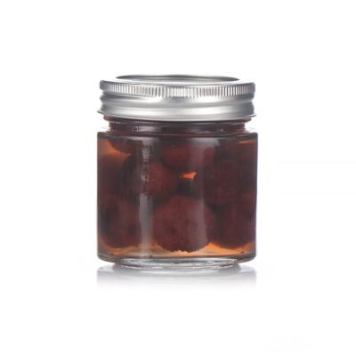 China Viable Can Be Stored Mason Jar With Screw Silver Glass Metal For Food for sale