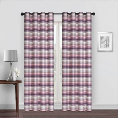 China Factory Supply Decoration China Factory Supply Curtain Facy Design Ready Made Rainbow Colored Curtain For Windows en venta