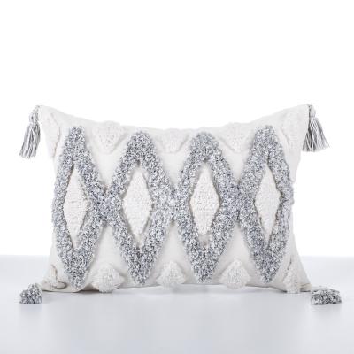 Cina Embroidery Anti-Static Home Tufted Moroccan Style Decorative Cushion Pillow Cover in vendita