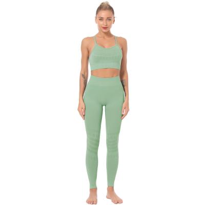 China 2020 Sustainable Yoga Suit For Women Wear Yoga Suit Set Active Butt Yoga Set Crac! crack! for sale