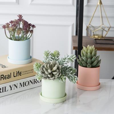 China Wholesale desktop decoration indoor ceramic novelty corrosion resistance succulent flower pot manufacturer in china for sale