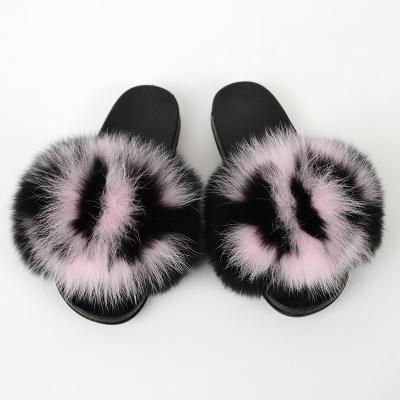 China Cushioning Fur Slippers Ladies Fur Slippers Ladies Fur Home Fur Slides for sale