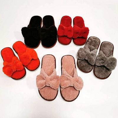 China Cushioning Winter Wool Fur Slippers Sandals Sheepskin Indoor Slides for sale