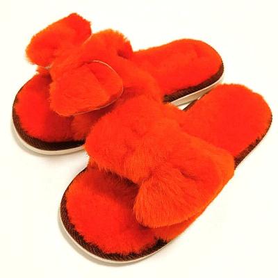 China Damping Winter Ladies Wool Fur Slippers Sheepskin Indoor Slippers for sale