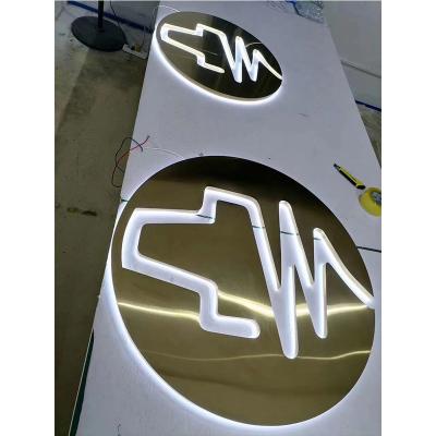 China Backlit Buildings Stainless Steel Signages For Indoor Or Outdoor Business Store for sale